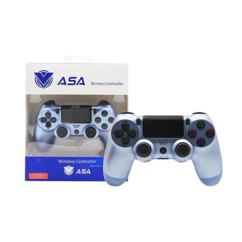 وحدة تحكم PS4 من ASA أزرق لامع