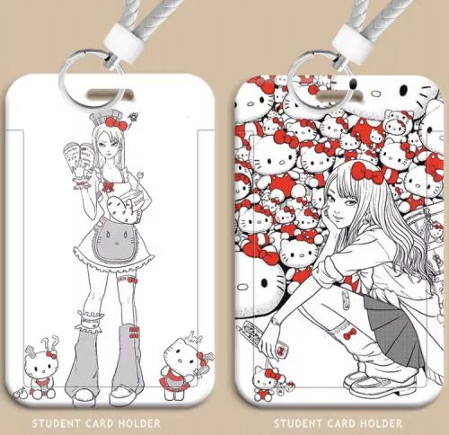 حاملة بطاقة أومي | Hello Kitty Tomie Junji Ito Sig...