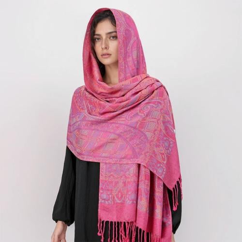 الشال الكشميري لايت بينك | Scarf