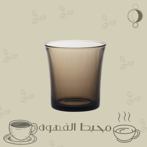 كوب زجاجي بني 160 مل