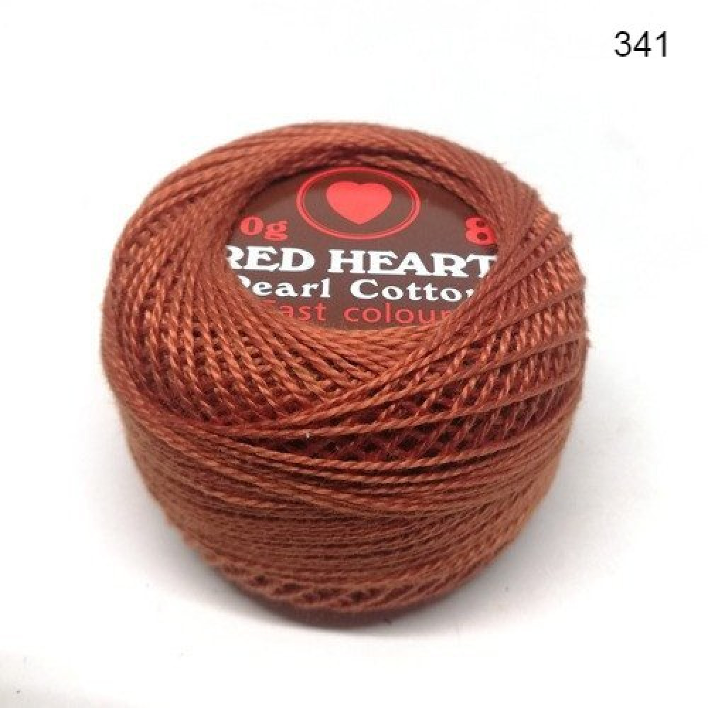 خيط تطريز Red Heart بني رقم اللون 341 الوزن 10غرام