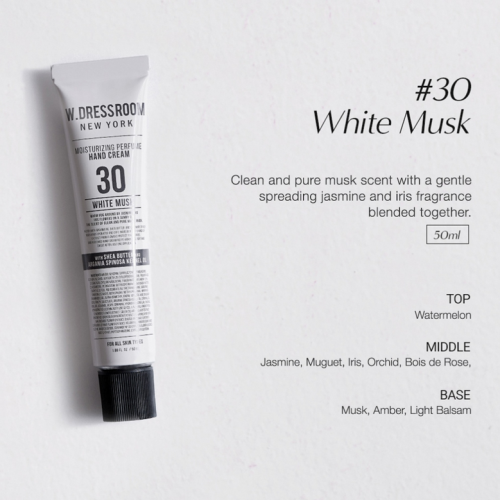 DRESSROOM كريم يدين برائحة المسك الأبيض - 20ml