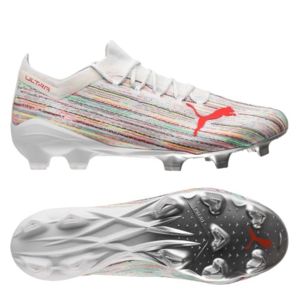 ULTRA 1.2 FG/AG SPECTRA - PUMA WHITE/RED BLAST/PUMA SILVER