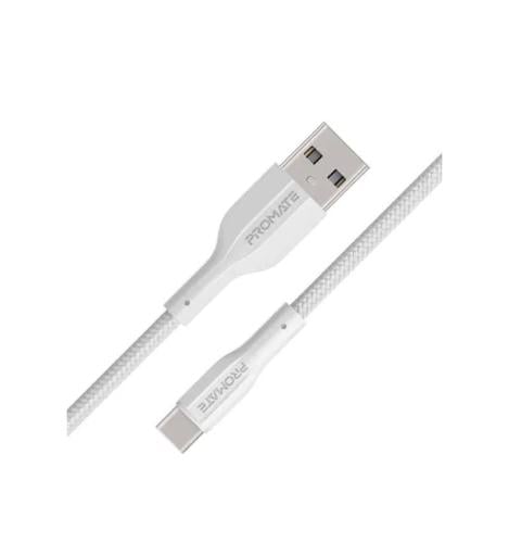 بروميت كيبل يو اس بي الى تايب سي بلاستيك 60 واط بطول 1 متر - لون أبيض اكس كورد اي سي