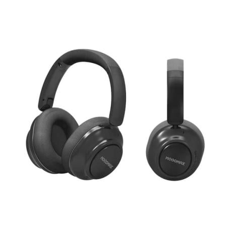 موج ماكس سماعه راس عالي الدقه لاسلكية عازلة للضجيج لون اسود موديل MX-613