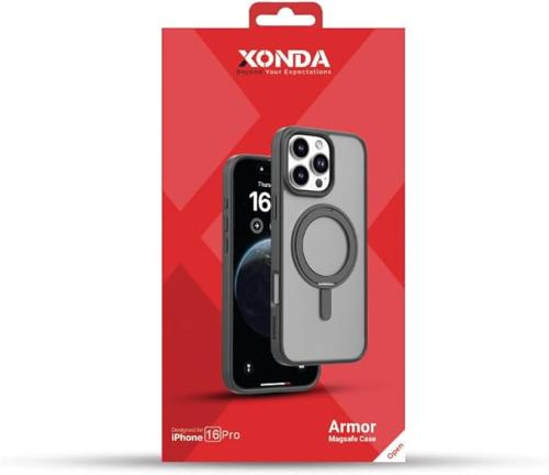 زوندا غطاء حماية ايفون 16 برو ميج سيف ارمور ، اسود