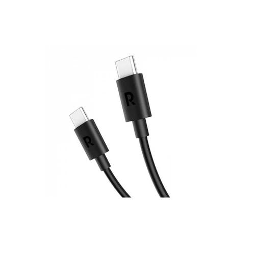 راف باور كيبل شحن يو اس بي - سي بطول 1 متر - لون اسود