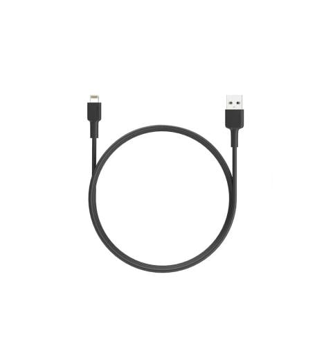 سلك أوكي شحن و مزامنة لايتنينق مضفر نايلون 0.9 م - أسود