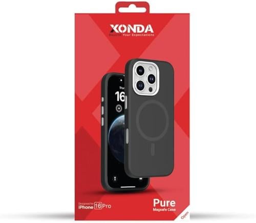 زوندا غطاء حماية ايفون 16 برو ميج سيف بيور، اسود