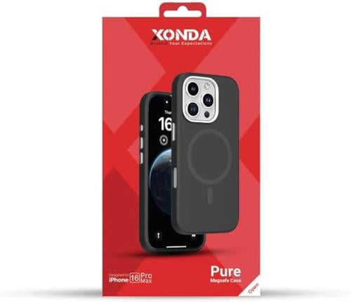 زوندا غطاء حماية ايفون 16 برو ماكس ميج سيف بيور، اسود