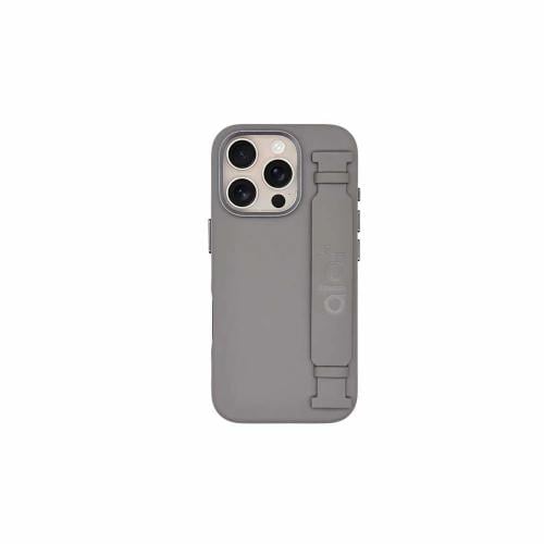 جراب ألوت نوبل الماق سيف الجلدي مع إطار كاميرا ايفون 16 برو ماكس - رمادي