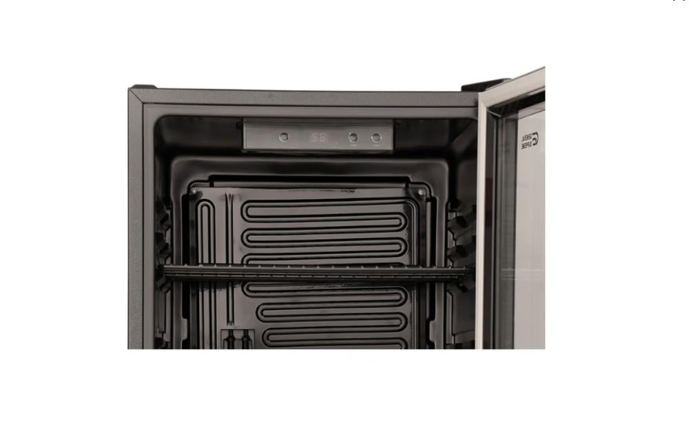 جنرال سوبريم , ثلاجة عرض باب واحد زجاجي 4.45 قدم ,126 لتر ,اسود ,GS148X