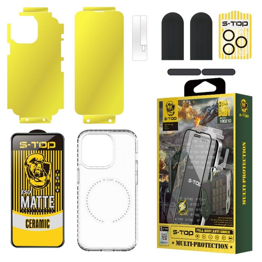 بكج حماية ايفون 14 برو ماكس من S-TOP