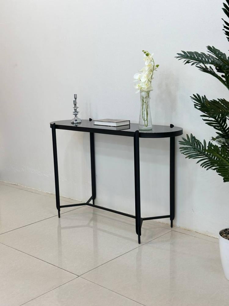 مدخل حديد زجاج اسود