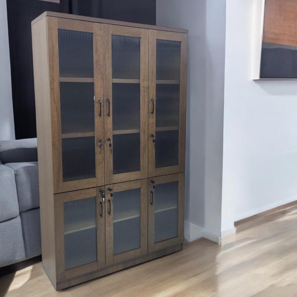 دولاب مكتبي 3 ابواب لون بني