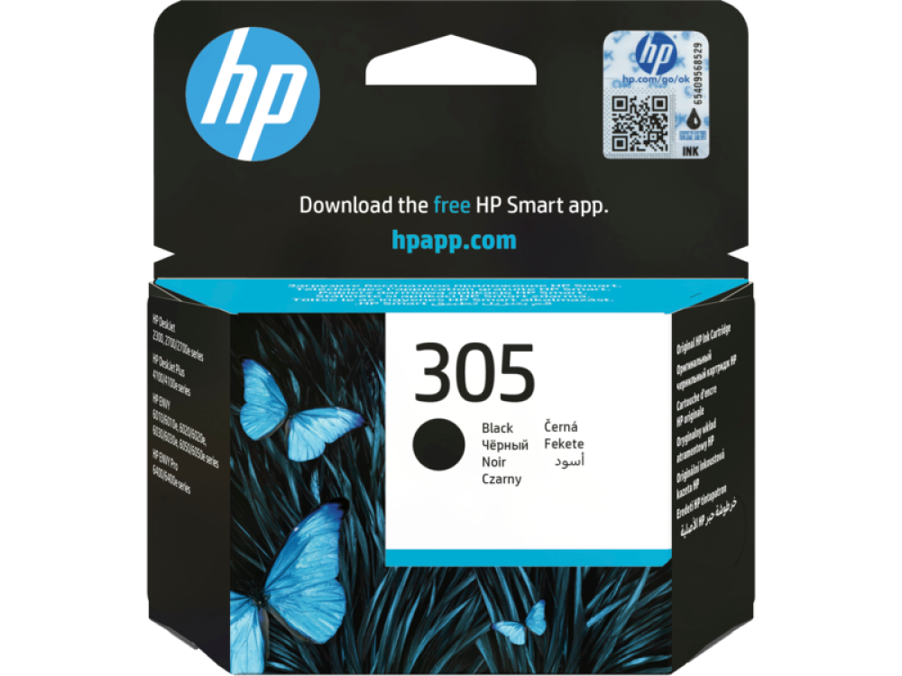 خرطوشة الحبر الأسود الأصلية HP 305 (3YM61AE