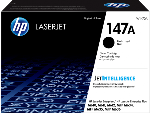 خرطوشة مسحوق الحبر الأسود الأصلية HP 147A LaserJet (W1470A)