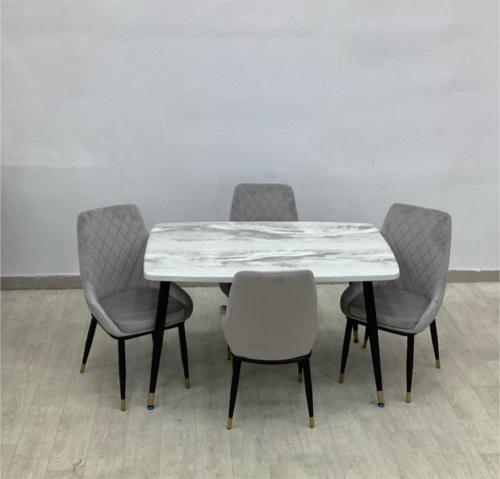 طاولة طعام 4 كرسي رخام
