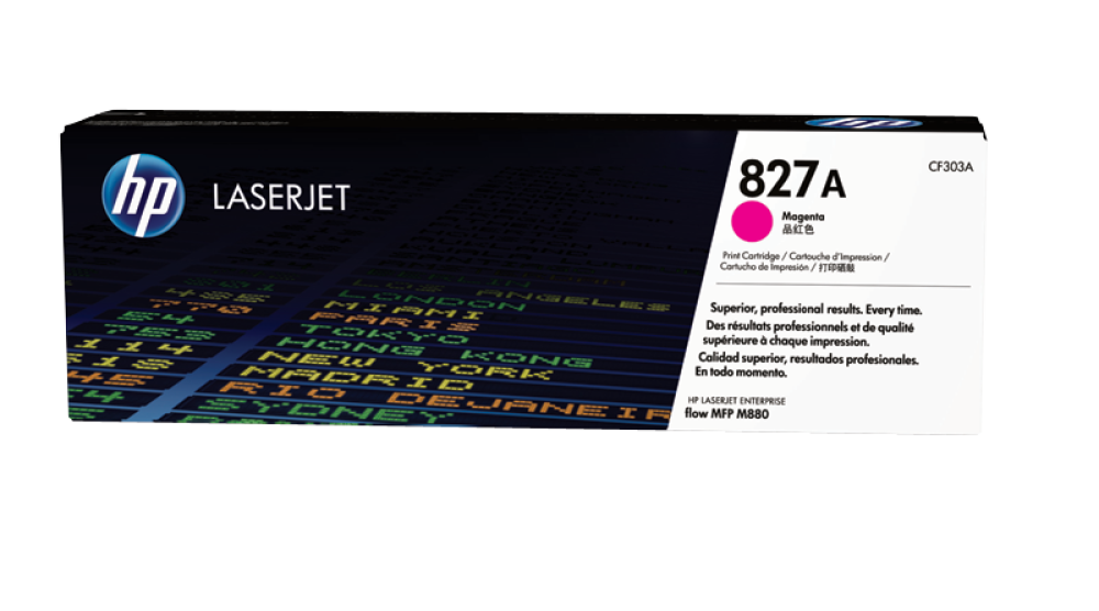 HP 827A Magenta Original LaserJet Toner Cartridge (CF303A)
