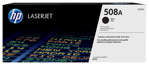 خرطوشة مسحوق الحبر الأسود الأصلية HP 508A LaserJet (CF360A)