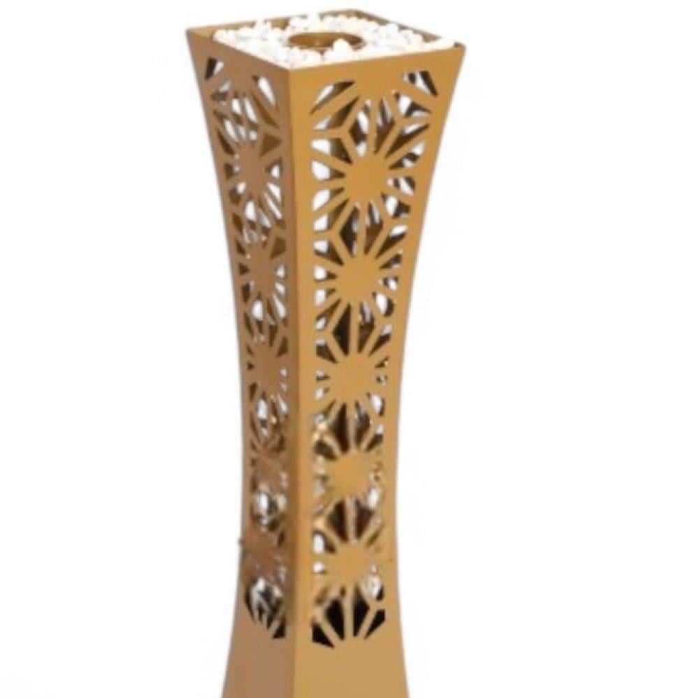 مبخر ة حديد لون ذهبي مصنوعة قص بالليزر