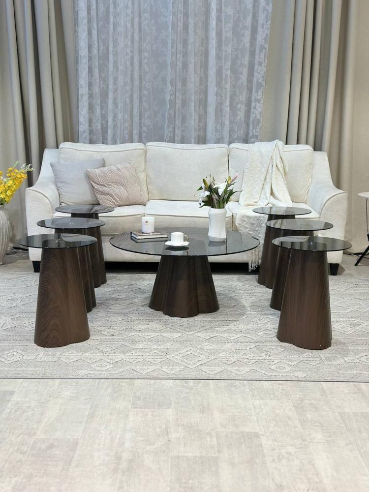 طاولة ضيافة مع 6 خدمة