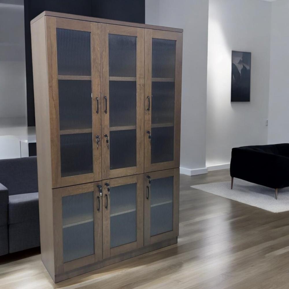 دولاب مكتبي 3 ابواب لون بني