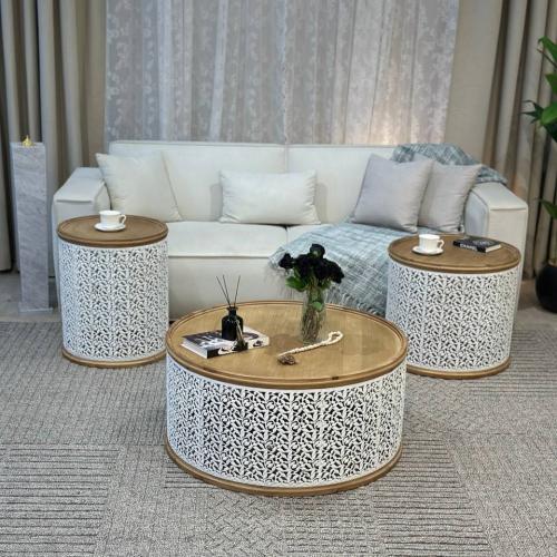طقم طاولات شاي 3 قطع