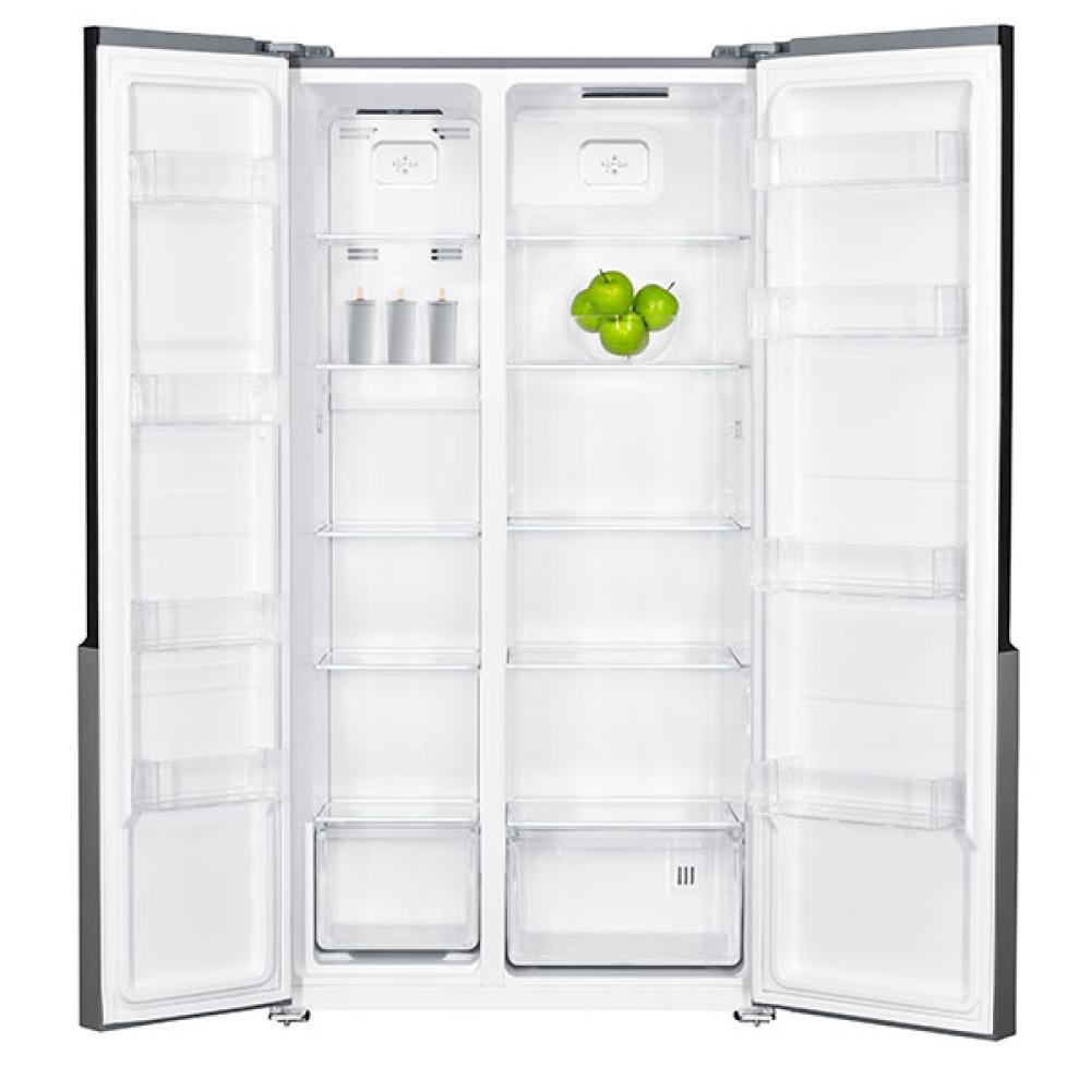 ثلاجة أرو 532 لتر ببابين متجاورين، 18.39 قدم | نوفروست | لون فضي RO2-820SNF