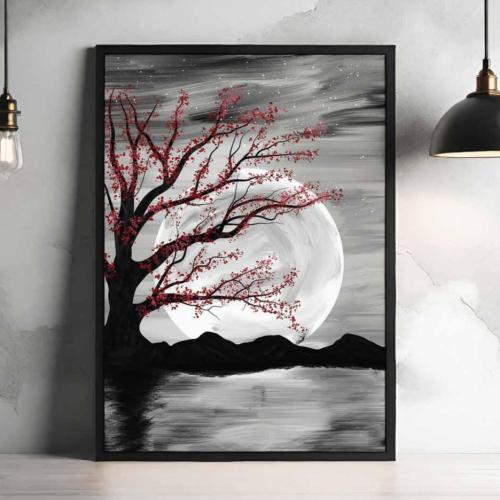 لوحة جدارية مقاس 120×80 إطار خارجي