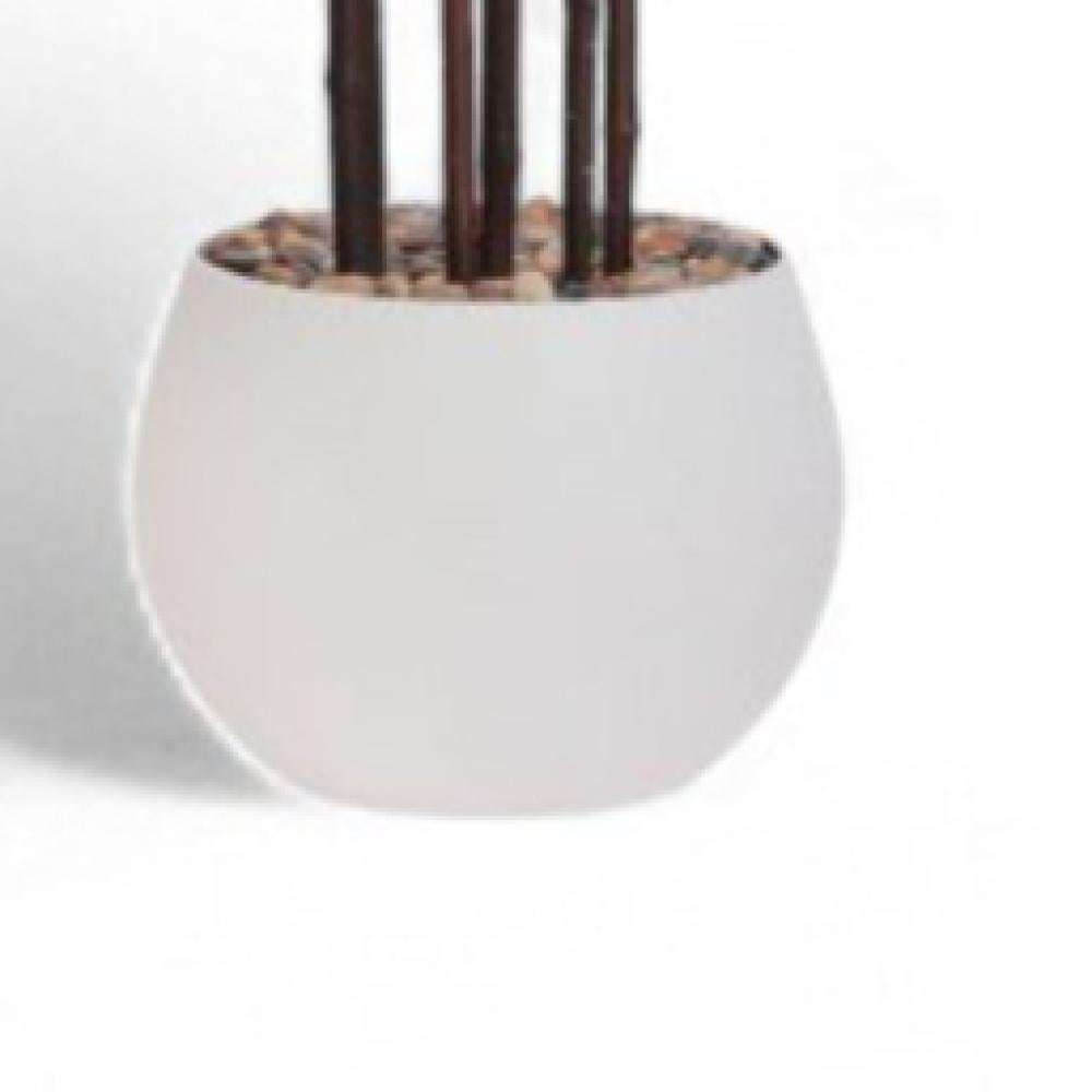 شجر بامبو 6 فرع جذع بني حوض فيبر مقاس 240 سم