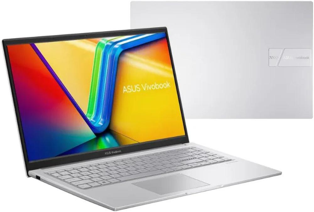 اسوس كمبيوتر محمول Vivobook X1504ZA-NJ602 بشاشة 15.6 بوصة عالية الدقة، معالج Core i7-1255U/ذاكرة وصول عشوائي 16 جيجابايت/محرك أقراص SSD سعة 512 جيجابايت/بطاقة رسومات Intel UHD/نظام تشغيل DOS (بدون نظام تشغيل Windows) باللغة الإنجليزية/العربية باللون الفضي