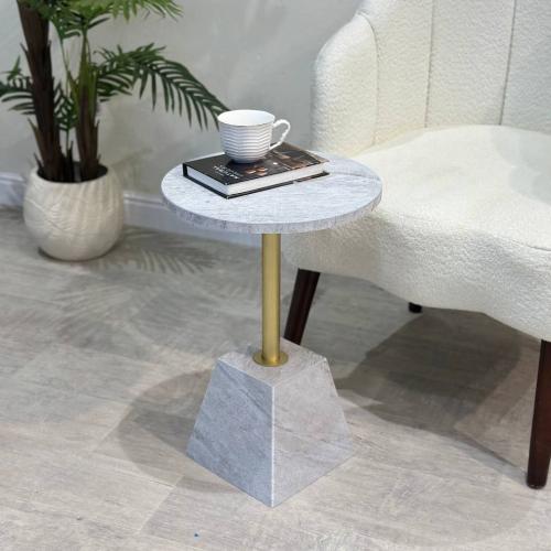 طاولة خدمة دائري بديل رخام