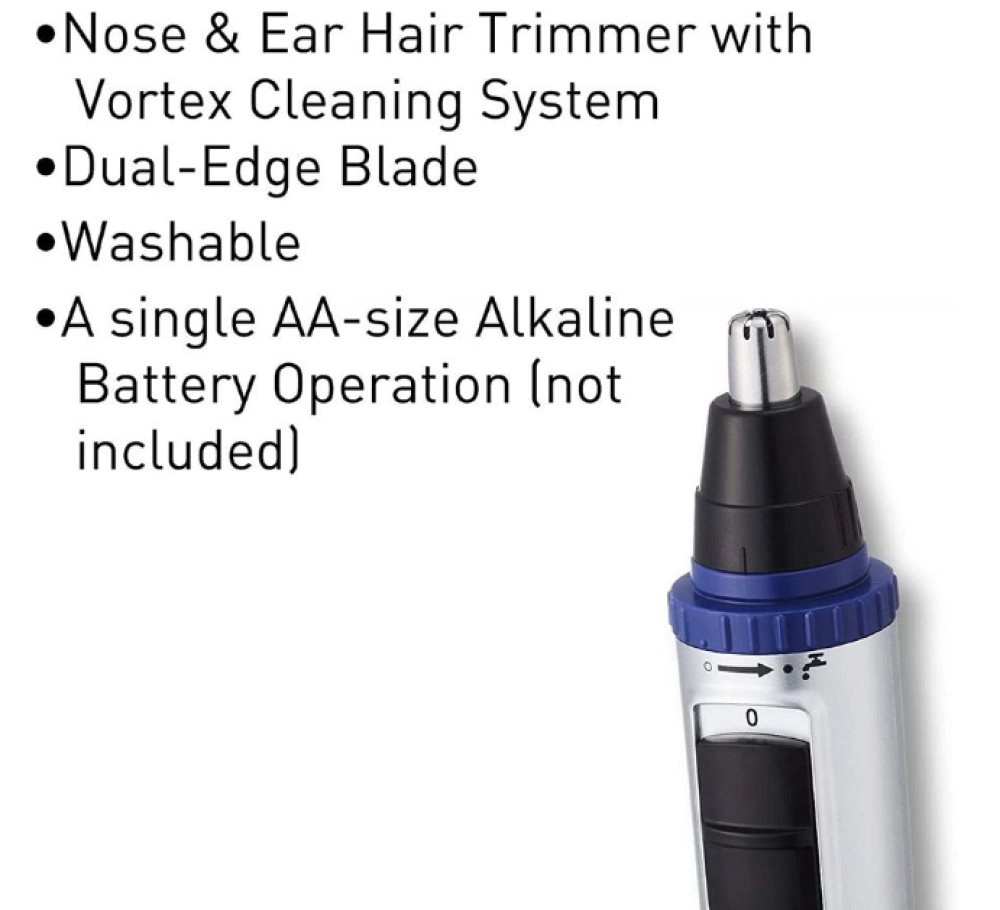 ماكينة تهذيب باناسونيك لشعر الانف والوجه للاستخدام الرطب والجاف من