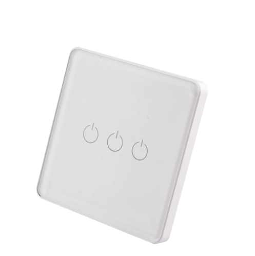 مفتاح ثلاثي ذكي تحكم عن بعد WiFi سهل الاستخدام يعمل باللمس تحكم بالجوال متوافق مع اليكسا وجوجل هوم توفل