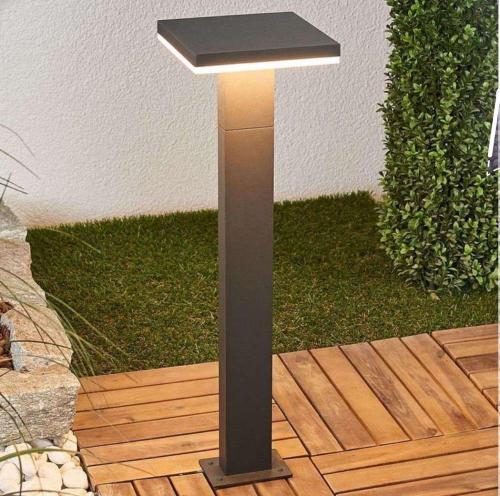 عمود حدائق مربع لید SMD اسود مقاس 100 سم