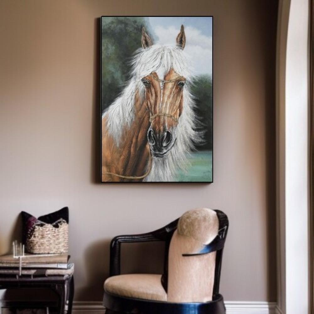 لوحات جدارية خيل 82*122 سم