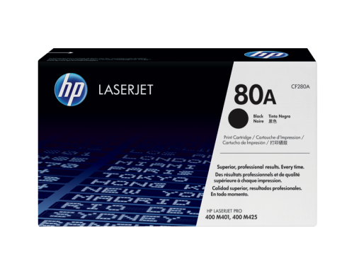 خرطوشة مسحوق الحبر الأسود الأصلية HP 80A LaserJet (CF280A)