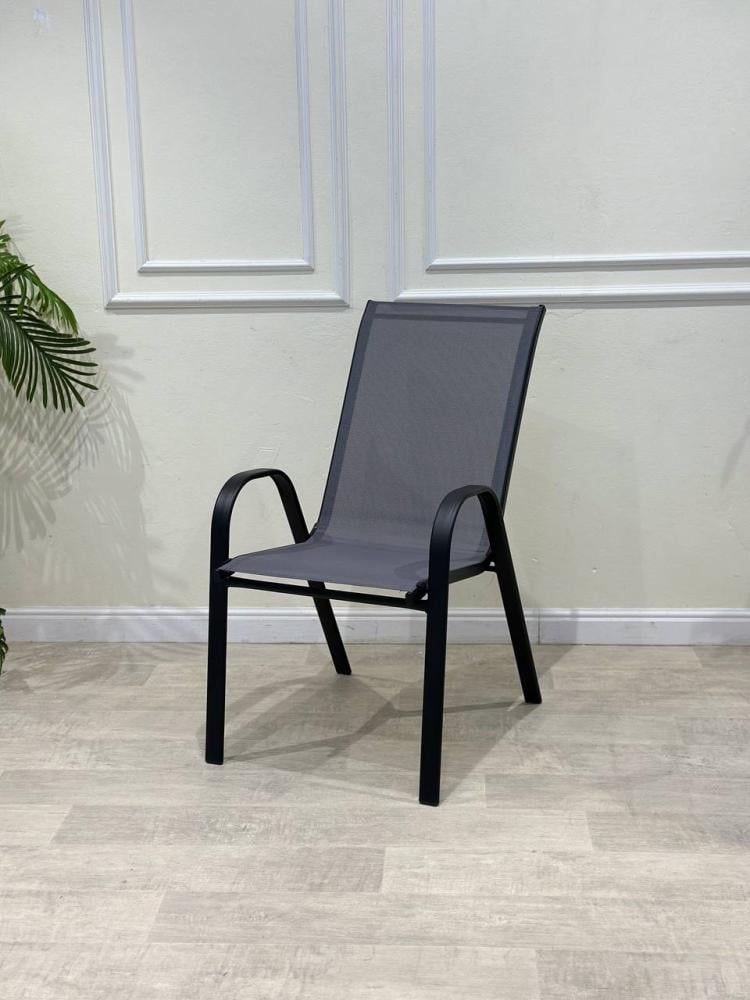 كرسي مفرة لون رمادي