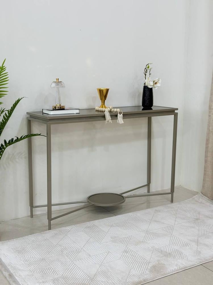 مدخل كونسول سطح زجاج  بتصميم عصري متوفر الوان