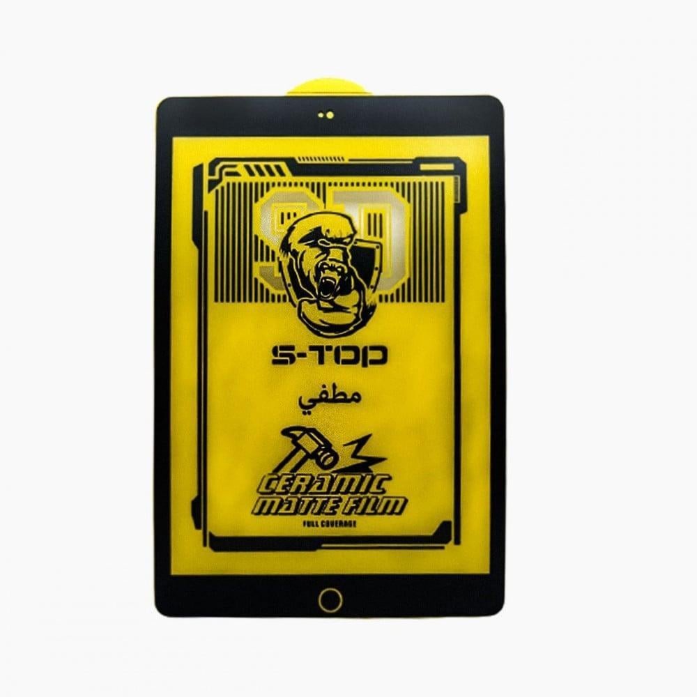 استيكر آيباد سيراميك مطفي ضد الاتربة والشحنات الكهربية ايباد 10.2