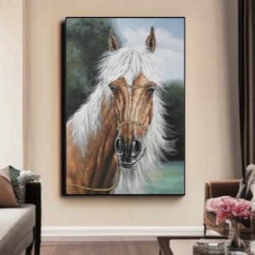لوحات جدارية خيل 82*122 سم