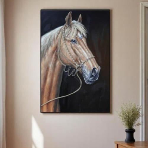لوحات جدارية خيل 82*122 سم