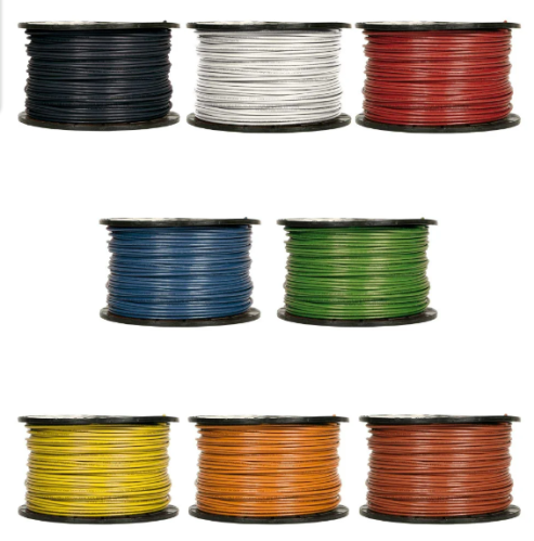 بحرة - سلك كهربائي نحاس - المواصفات الأمريكية - THHN - مقاس 16 AWG - أسود - 600 فولت - 152.44 متر