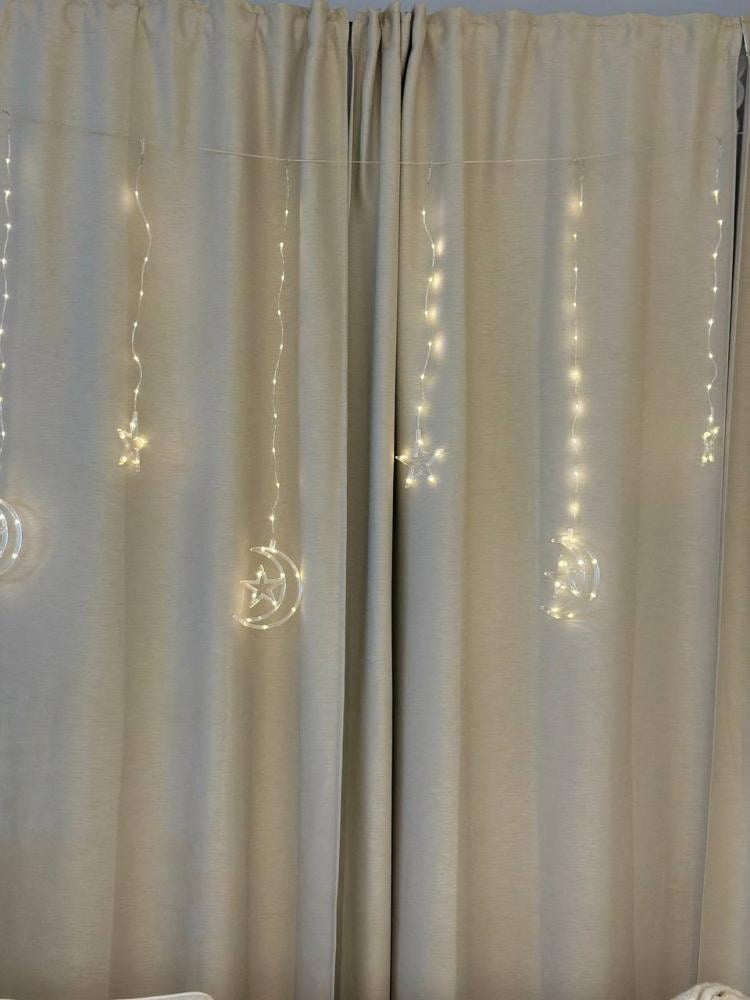 ستارة رمضانية بلاستيك هلال مع نجمة * منتج رمضان