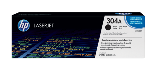 خرطوشة طباعة ليزرية HP 304A‏ أصلية سوداء لطابعات LaserJet‏ (CC530A