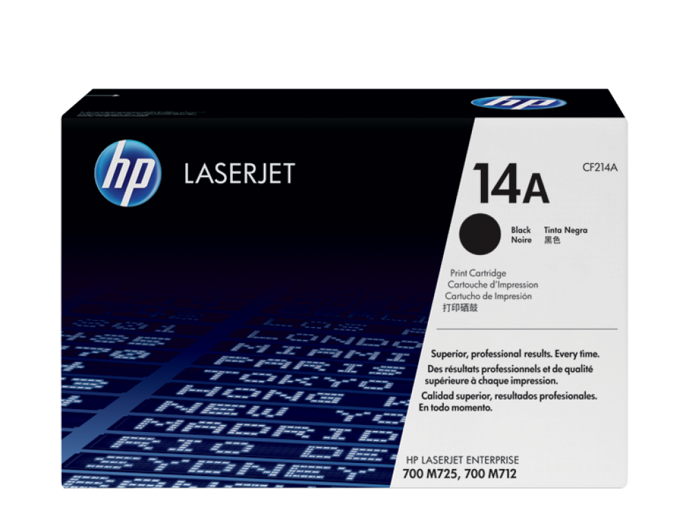 خرطوشة طباعة ليزرية HP 14A‏ أصلية سوداء لطابعات LaserJet‏ (CF214A)
