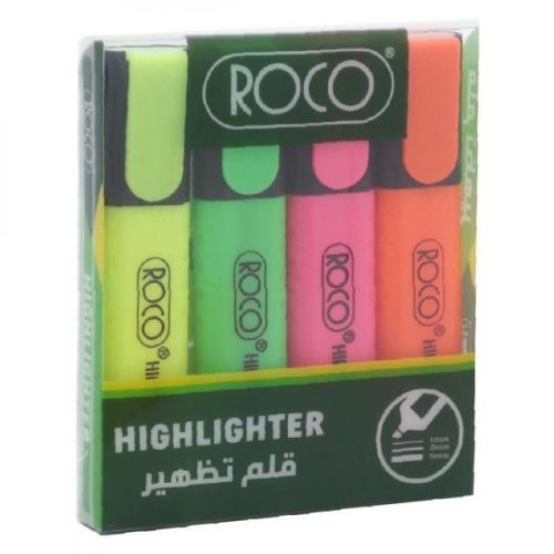 روكو قلم تظهير طقم 4 لون