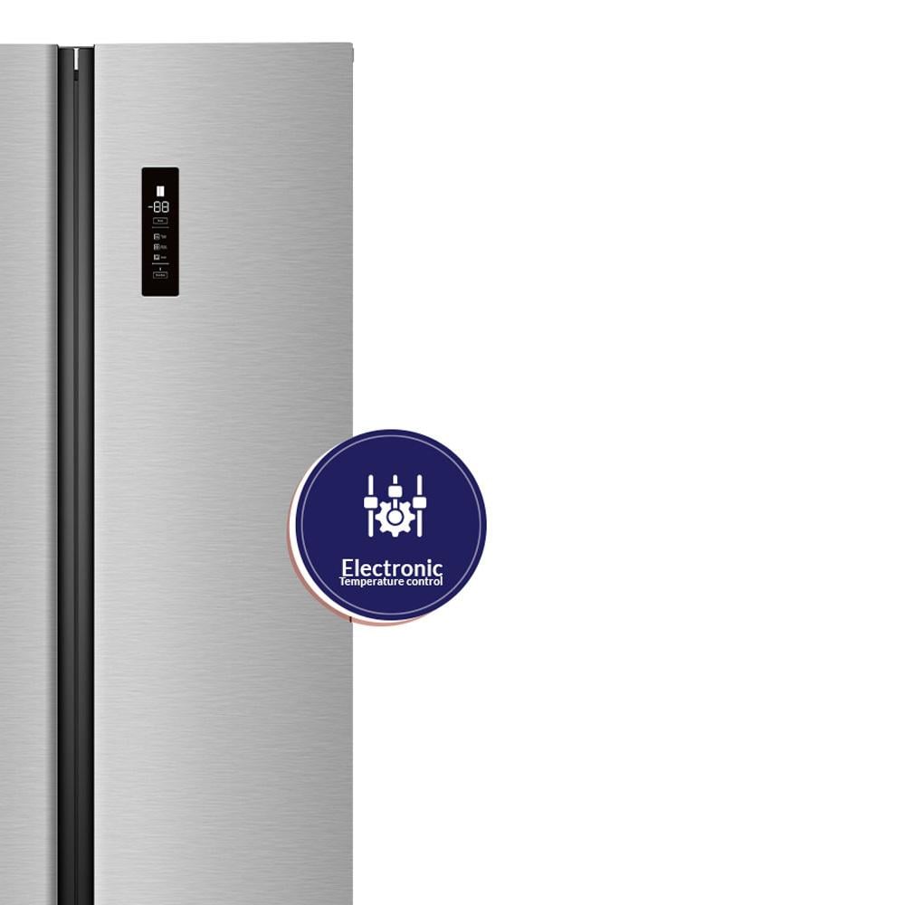 ثلاجة أورورا جنبًا إلى جنب - لون اينوكس - نو فروست - AR-840SNFT