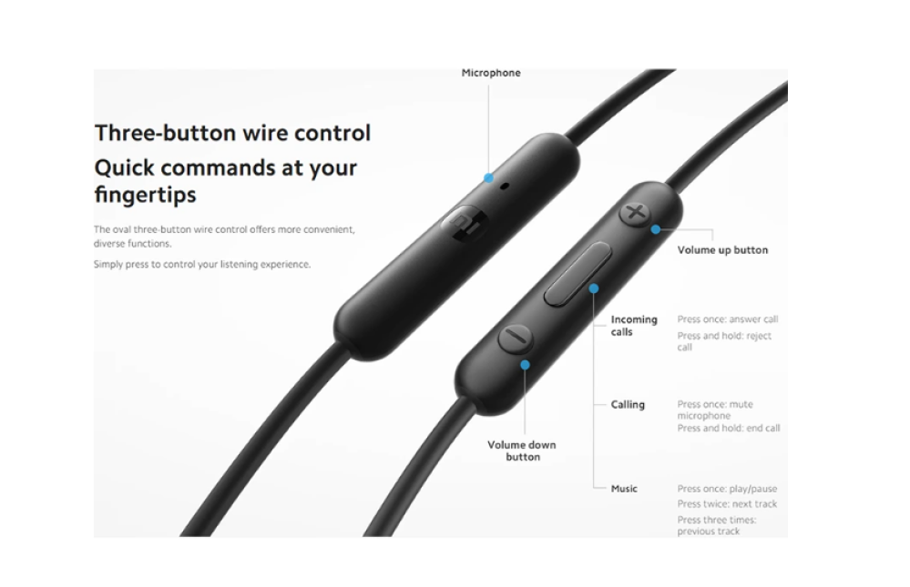 سماعة اذن شاومي السلكية بمنفذ USB-C سلكية BHR8931GL - أبيض